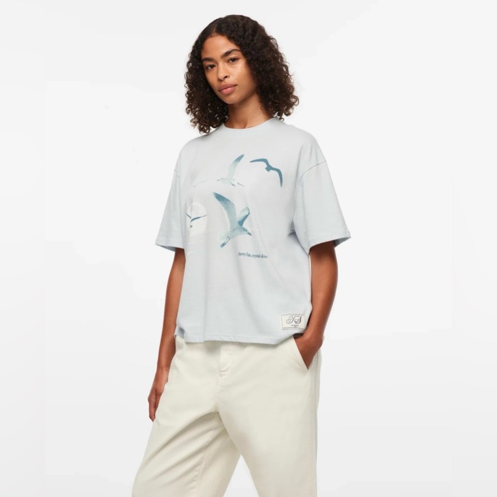 OFFICIAL Taylor Swift - 1989 (Taylor’s Version) Seagull Boxy T-Shirt - XS